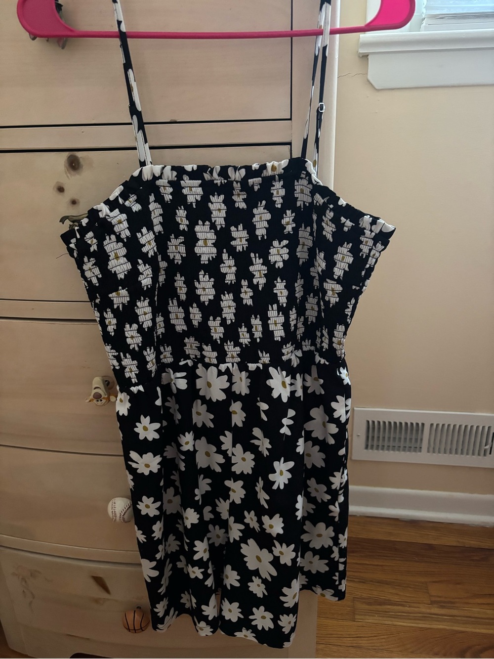 Black Daisy Romper (New)